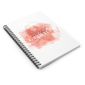 Faithfully Grateful Spiral Notebook - Ruled Line