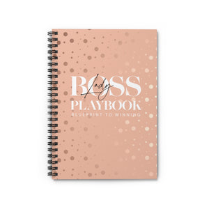 Boss Lady Playbook Spiral Notebook - Ruled Line