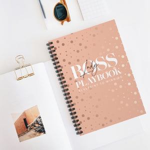 Boss Lady Playbook Spiral Notebook - Ruled Line